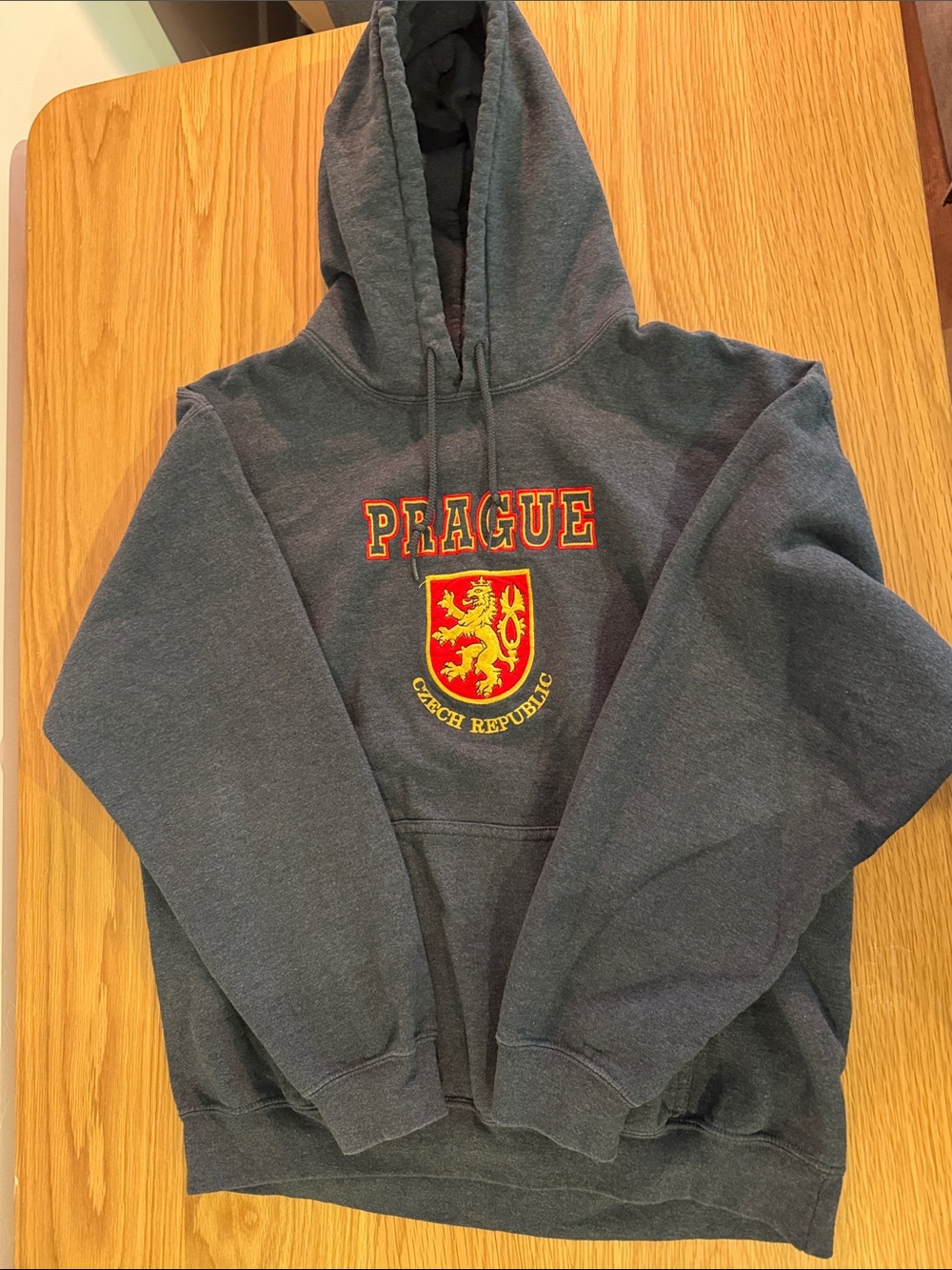 Gildan Charcoal Prague Crest Pullover Hoodie